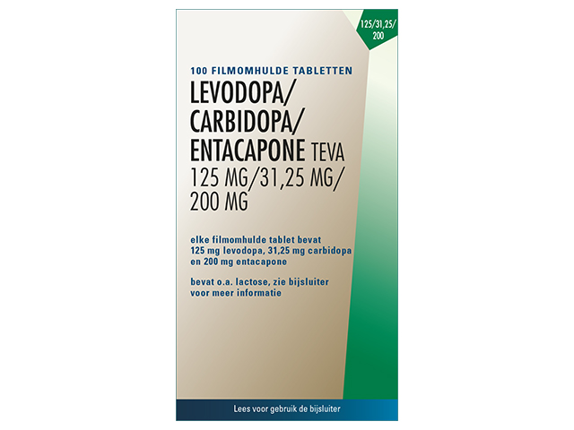 Levodopa/Carbidopa/Entacap Tev T F 125/31,25/200mg