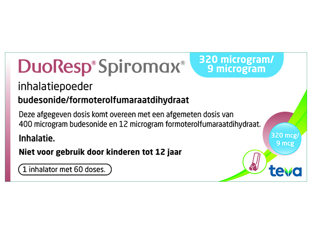 Duoresp Spiromax Inhpdr 320/9mcg 60do
