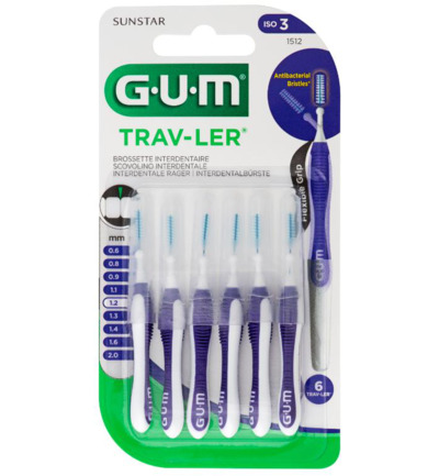 Gum Trav-Ler Ragers 1.2mm Paars
