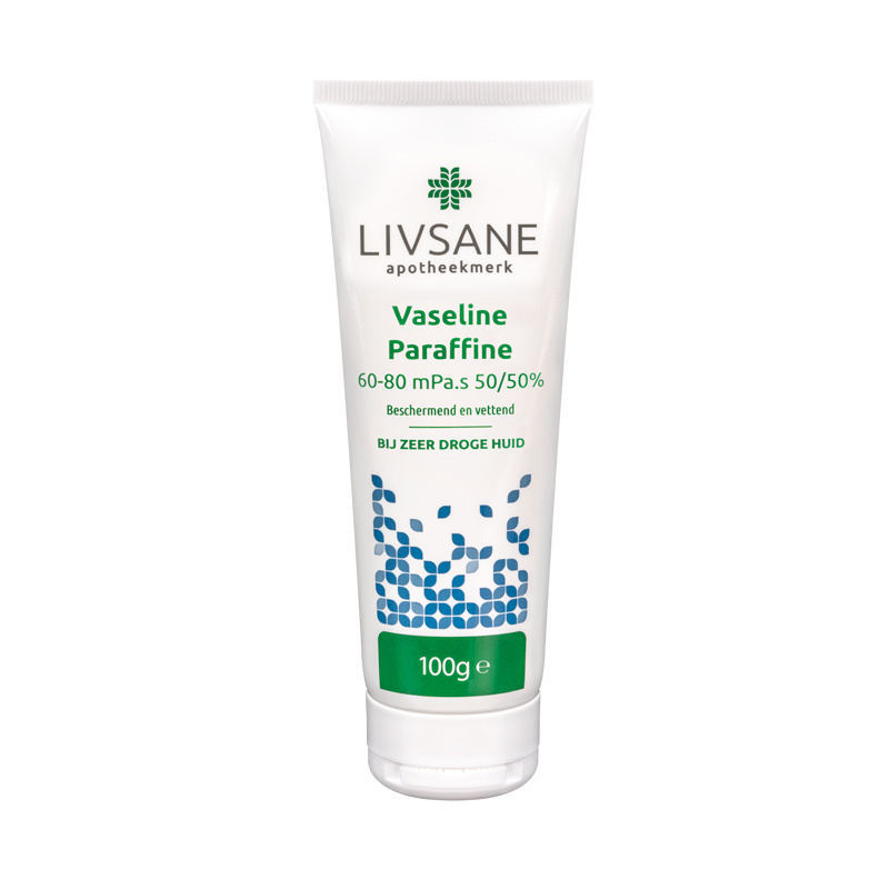 Livsane Vaseline Paraffine 60/80mpa.S In Gelijke Delen (100g)