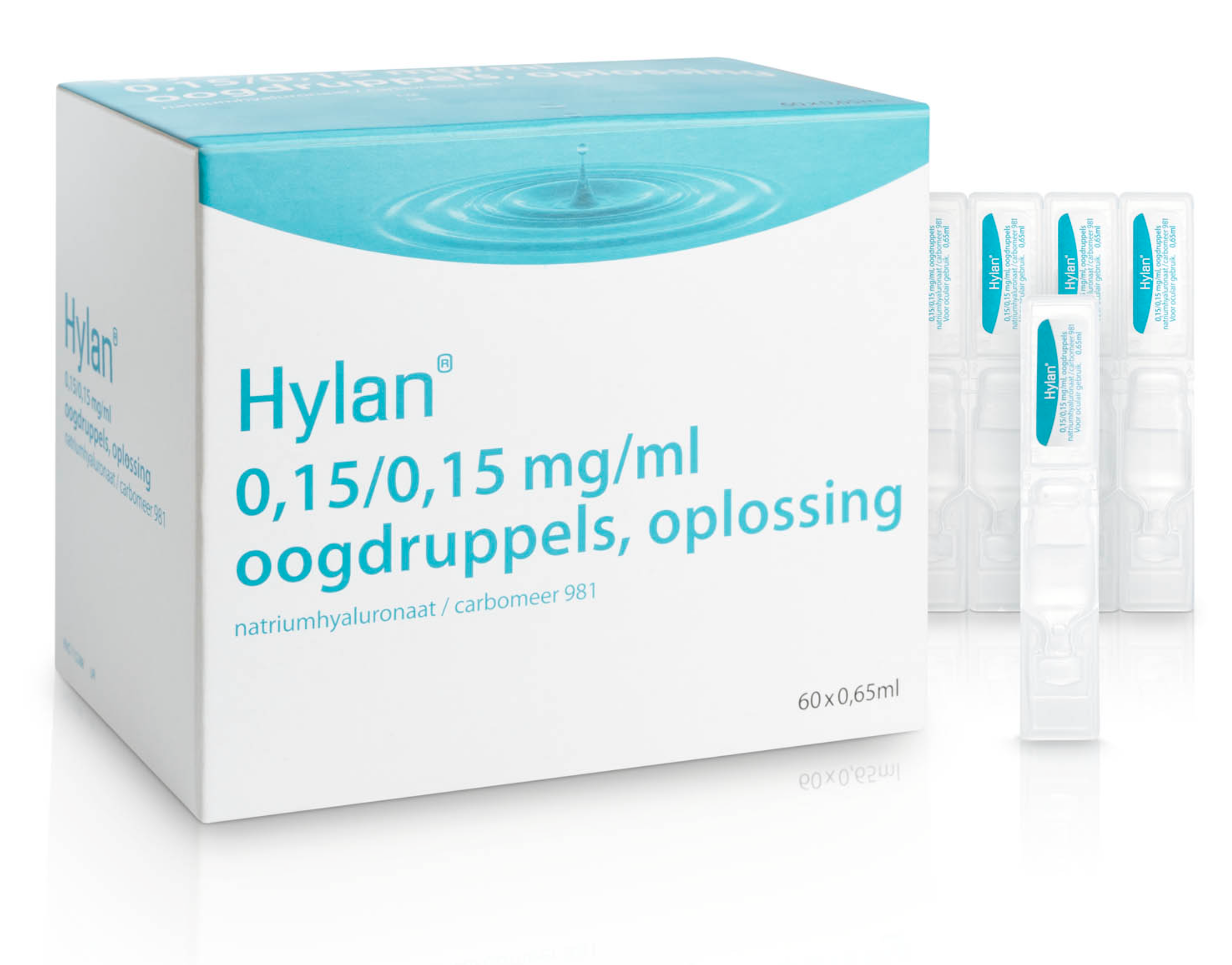 Hylan Oogdruppels 0,15/0,15mg/ml Minim 0,65ml