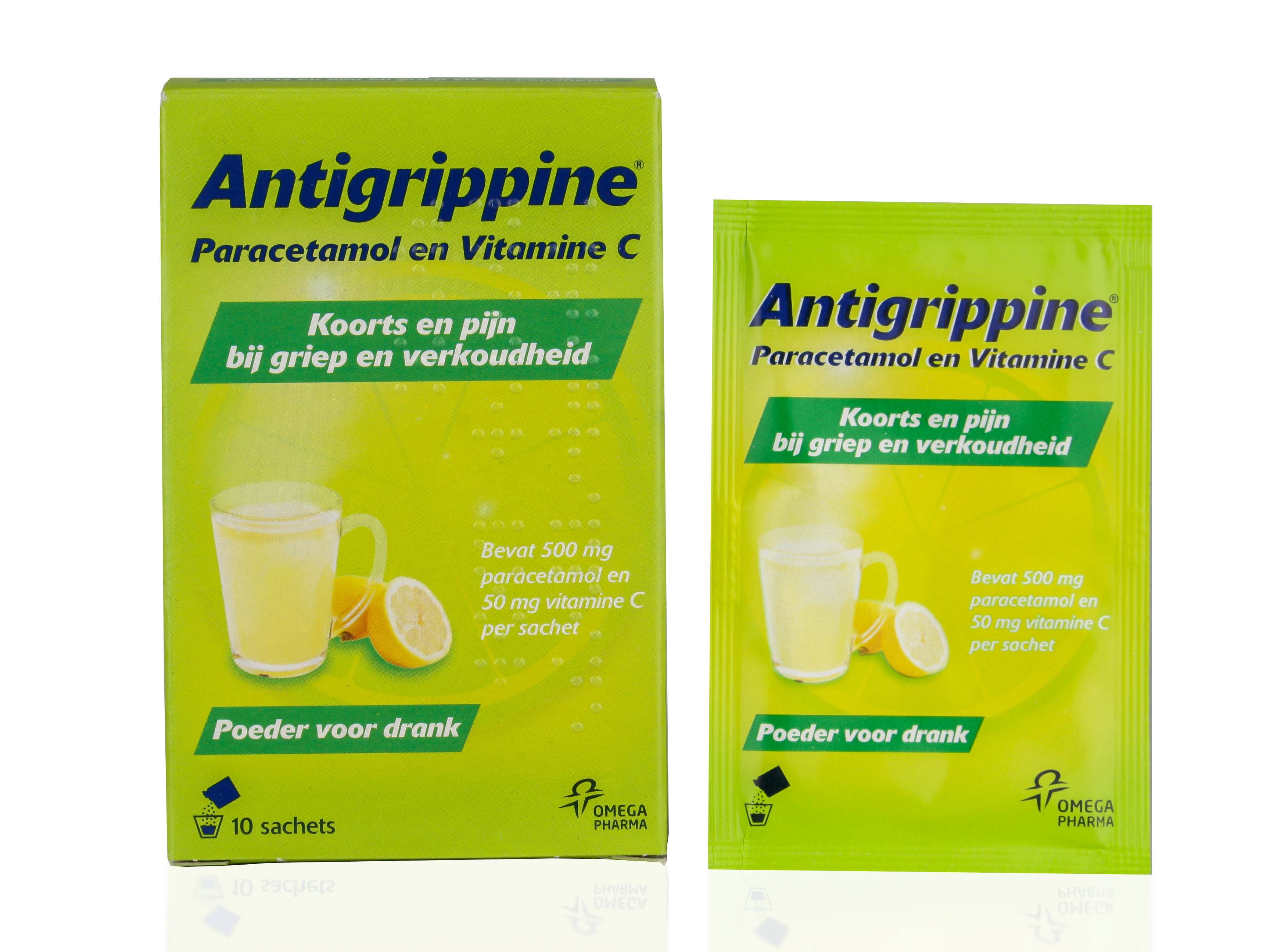 Antigrippine Paracetamol/Vit C Pd V Dr Sa 500/50mg