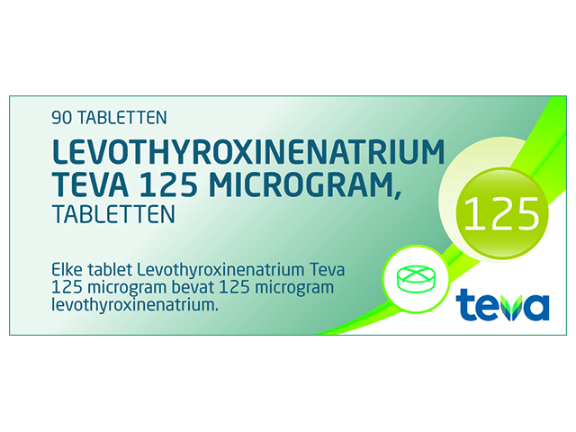 Levothyroxinenatrium Teva Tablet 125mcg