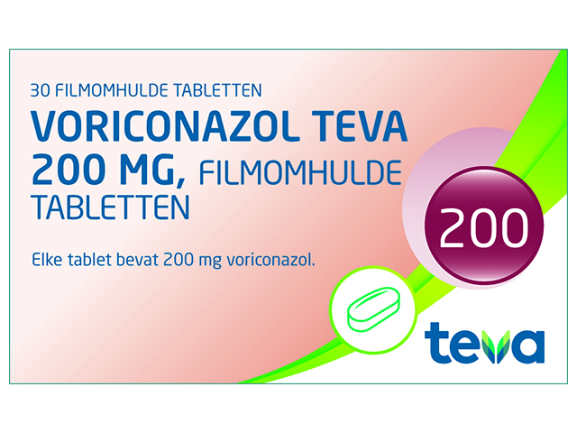 Voriconazol Teva Tablet Filmomhuld 200mg