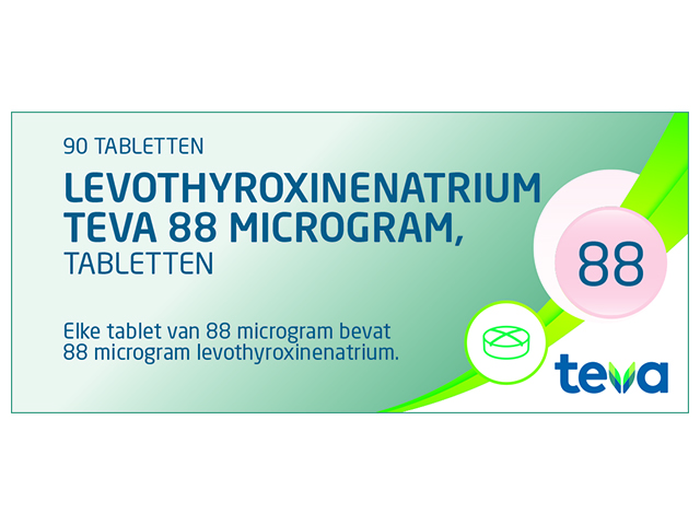 Levothyroxinenatrium Teva Tablet  88mcg