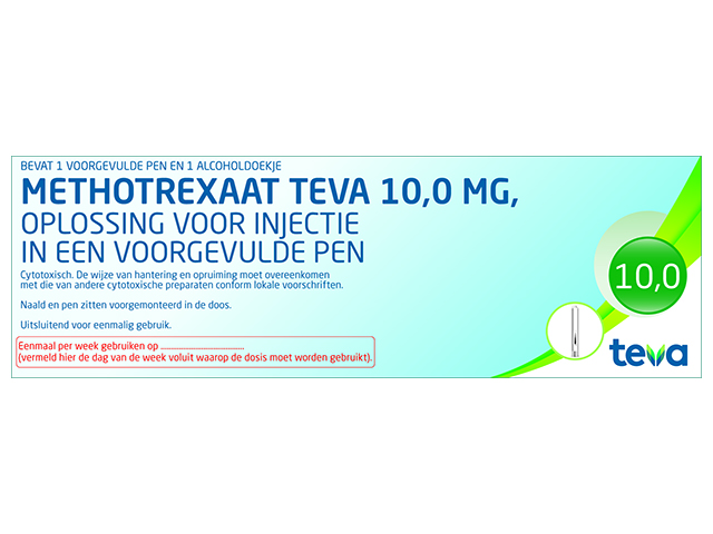 Methotrexaat Teva Injvls 10,0mg/0,4ml(25mg/ml)Pen