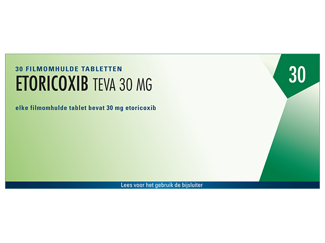 Etoricoxib Teva Tablet Filmomhuld 30mg
