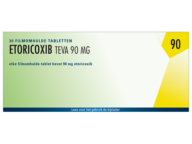Etoricoxib Teva Tablet Filmomhuld 90mg