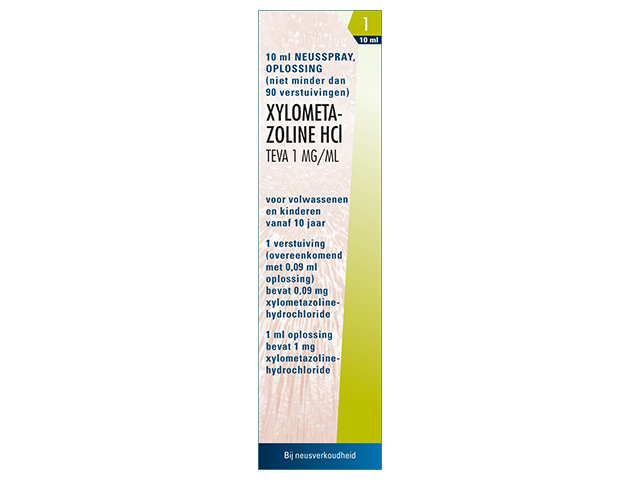 Xylometazoline Hcl Teva Neusspray 1mg/ml