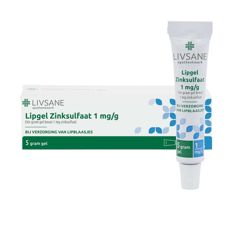 Koortslipgel Zinksulfaat 1mg/G Livsane