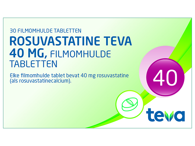 Rosuvastatine Teva Tablet Filmomhuld 40mg