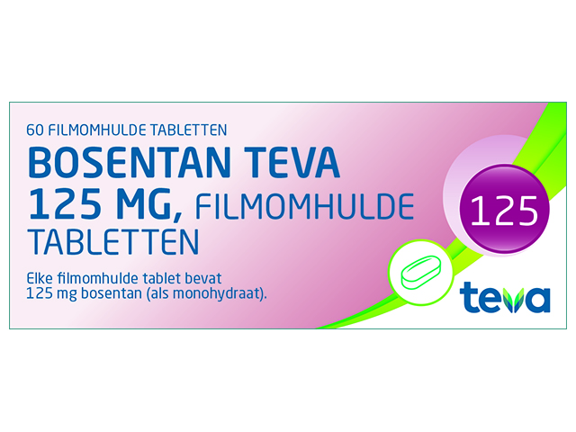 Bosentan Teva Tablet Filmomhuld 125mg