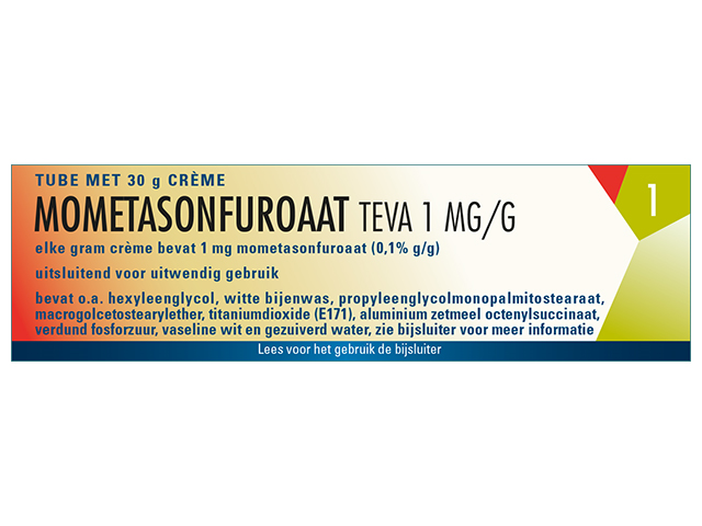 Mometasonfuroaat Teva Creme 1mg/G