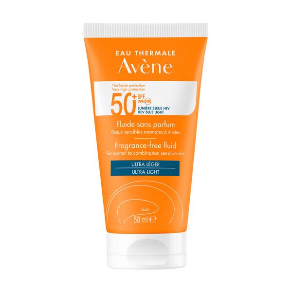 Avène Zonbescherming SPF50+ Fluide Parfumvrij
