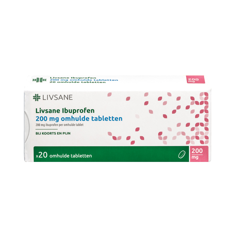 Livsane Ibuprofen Tablet Omhuld 200mg