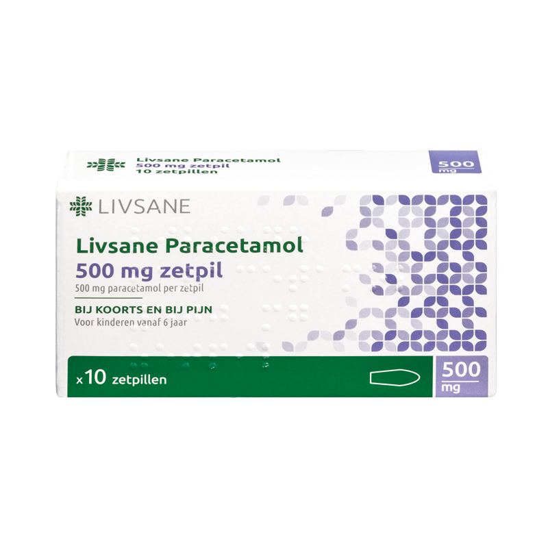 Livsane Paracetamol Zetpil 500mg