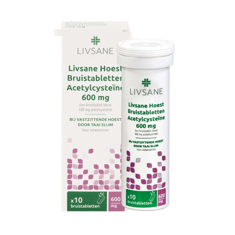 Livsane Hoest Bruistab Acetylcysteine Bruist 600mg