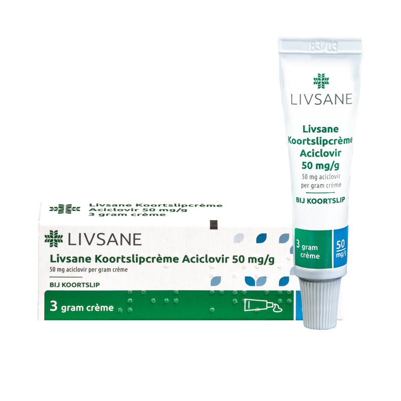 Livsane Koortslipcreme Aciclovir 50mg/G