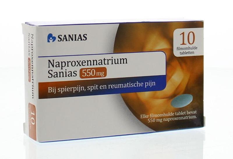 Naproxennatrium Sanias Tablet Filmomhuld 550mg