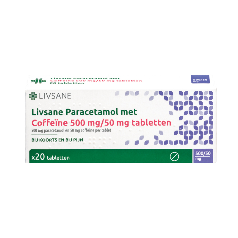 Livsane Paracetamol/Coffeine Tablet 500/50mg
