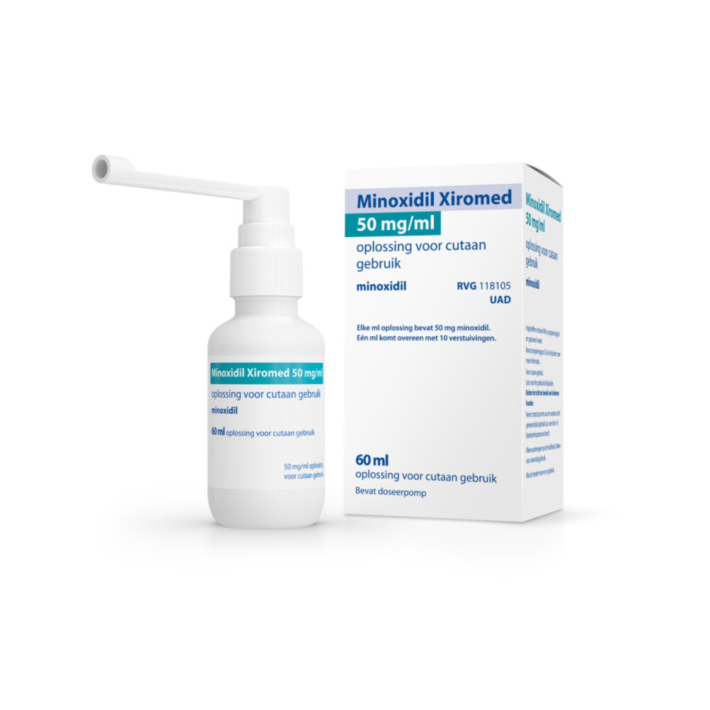 Minoxidil Xiromed Oplossing V Cutaan Gebr 50mg/ml