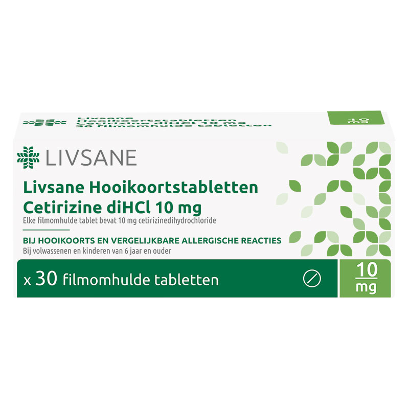 Livsane Hooikoortstablet Cetiriz Dihcl Tab Fo 10mg