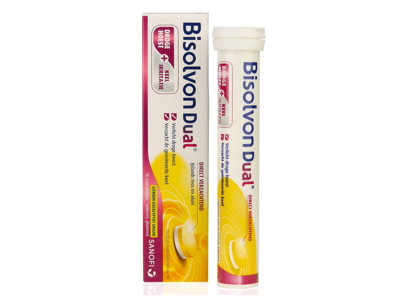 Bisolvon Dual Trockener Husten+Rachenreizung Lutschtablette