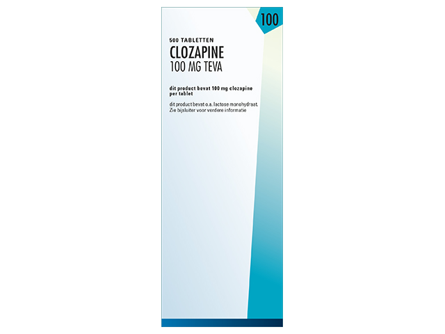 Product Clozapine Teva Tablet 100mg
