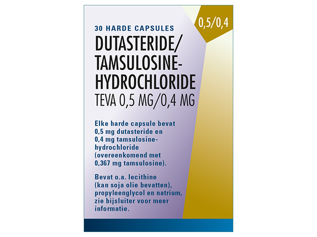 Dutasteride/Tamsulosine Hcl Teva Caps 0,5/0,4mg