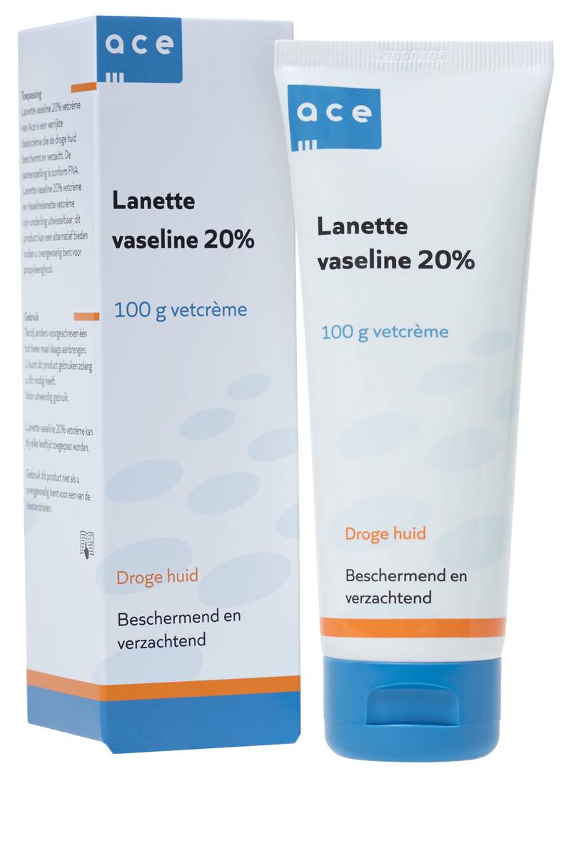 Lanettecreme met 20% Vaseline Ace