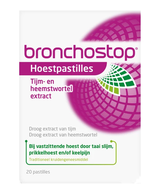 Bronchostop Hoestpastille Tijm+Heemstwortelextract