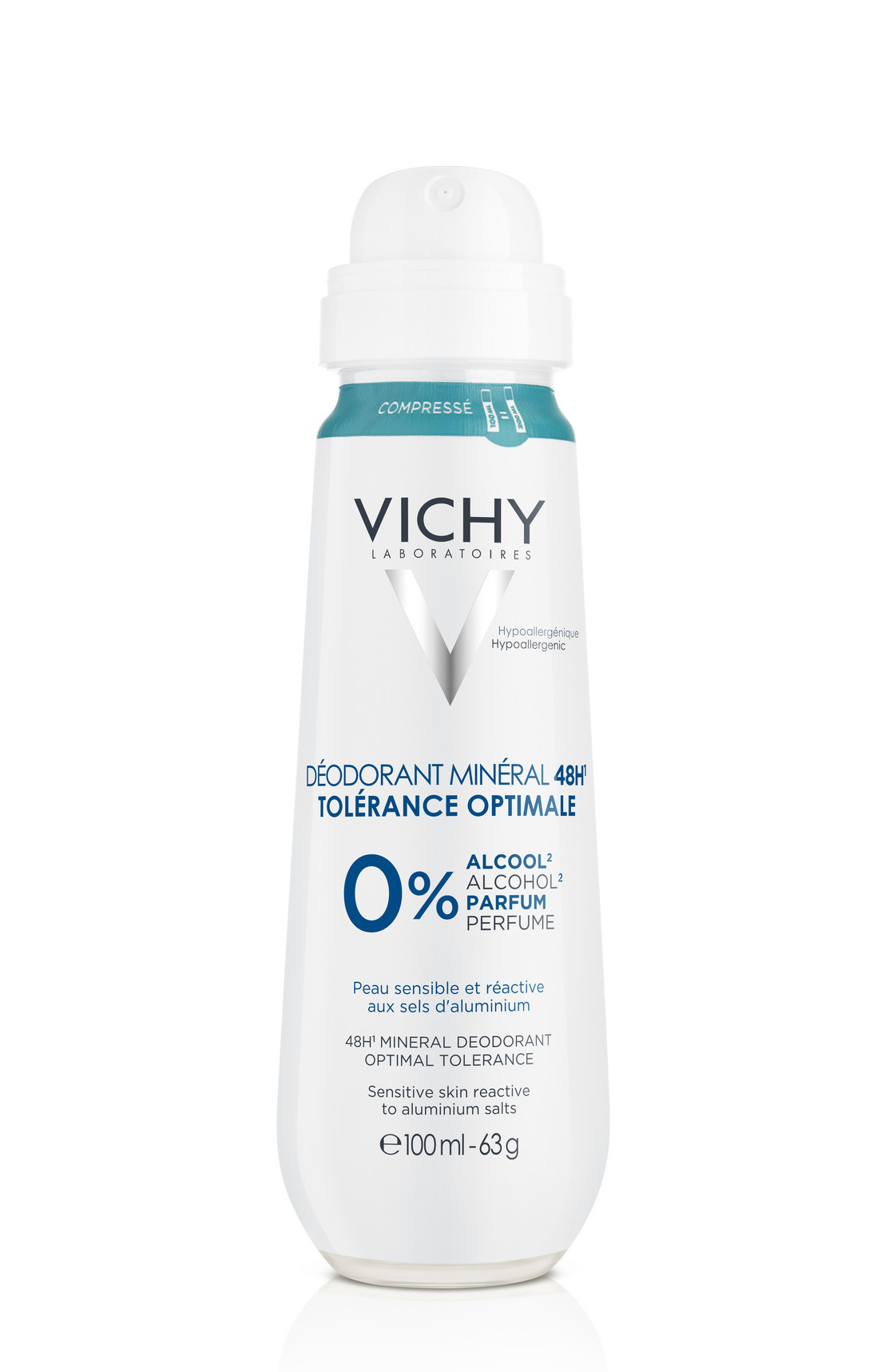 Vichy Deodorant Mineraal Spray 48u Eco Compressed
