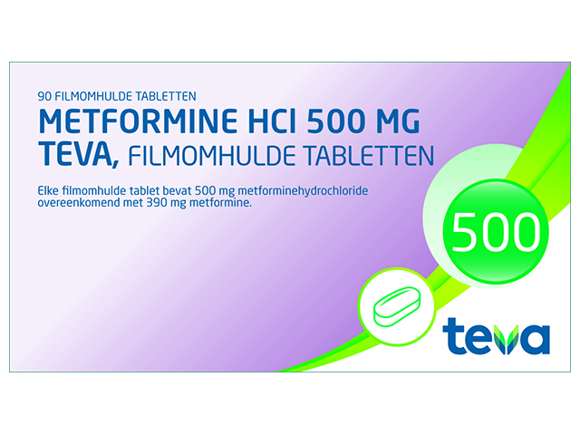 Metformine Hcl Teva Tablet 500mg