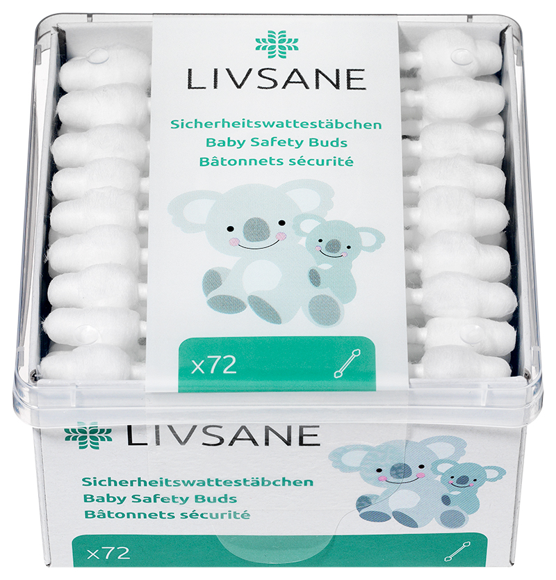 Wattenstaafje Baby Papier Livsane