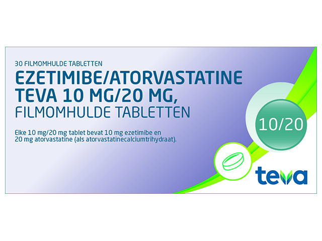 Ezetimibe/Atorvastatine Teva Tabl Filmomh 10/20mg