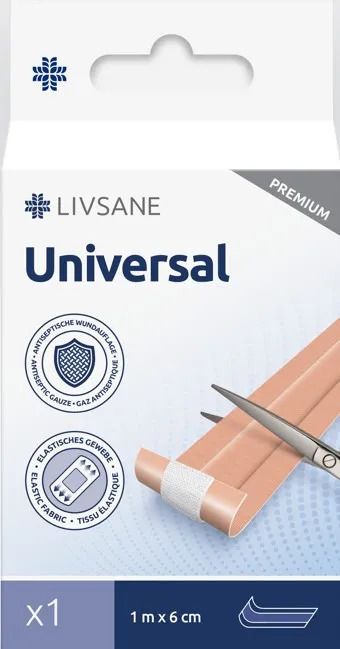 Pleister Livsane Premium Universeel 1mx6cm