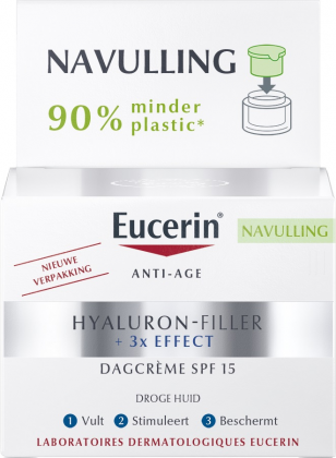 Eucerin Hyaluronfiller | Navulling | Dagcreme SPF15
