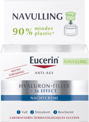 Eucerin Hyaluronfiller | Navulling | Nachtcreme
