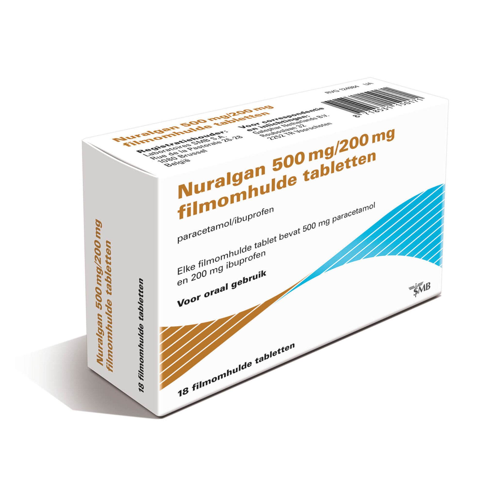 Nuralgan Tablet Filmomhuld 500/200mg
