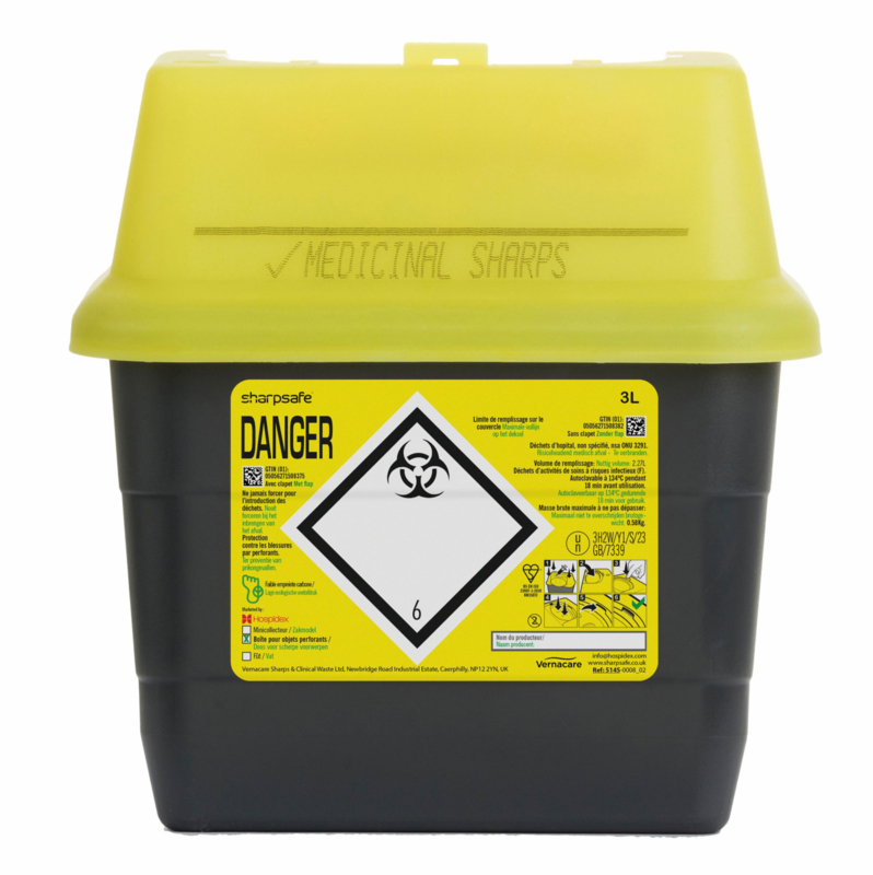 Naaldencontainer Sharpsafe 3l