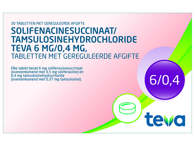 Solifenacinesuc/Tamsul Hcl Teva Tablet Mga 6/0,4mg