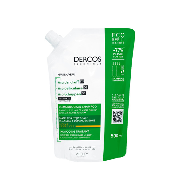 Vichy Dercos Anti-Roos Shampoo | Navulling | Droog Haar