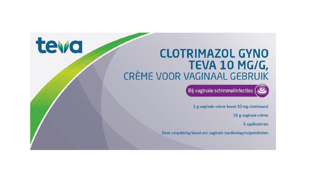 Clotrimazol Gyno Teva Vaginaalcreme 10mg/G +6 Appl