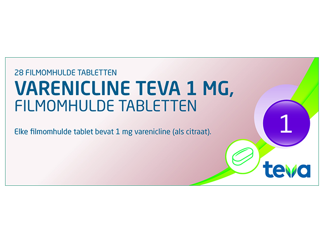 Varenicline Teva Tablet Filmomhuld 1mg