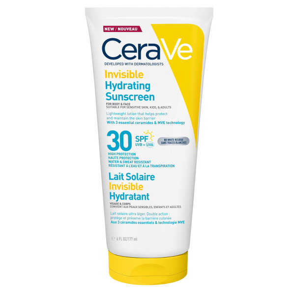 Cerave Onzichtbare Hydraterende Zonnebrandcreme SPF30