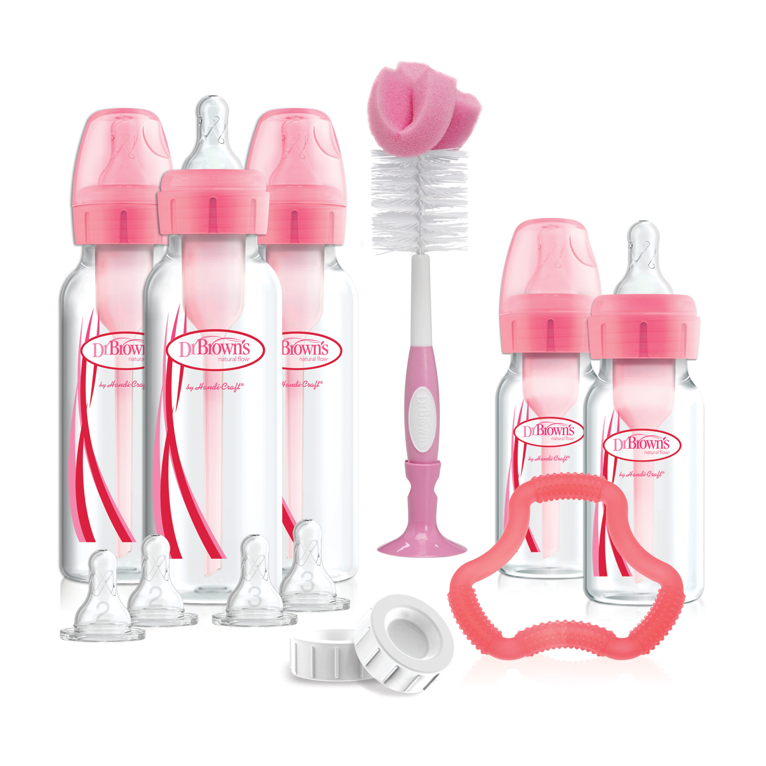 Dr Brown’S Bottle Giftset | Standaard Halsfles Roze