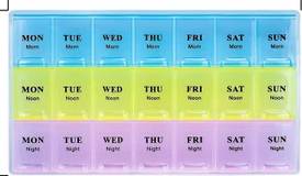 Pillendoos 1 Week 3 Vakjes Per Dag