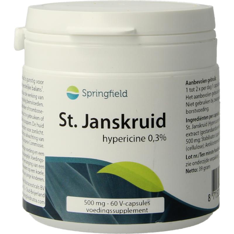 Springfield St Janskruid Hyperic Vcaps 0 3 500mg