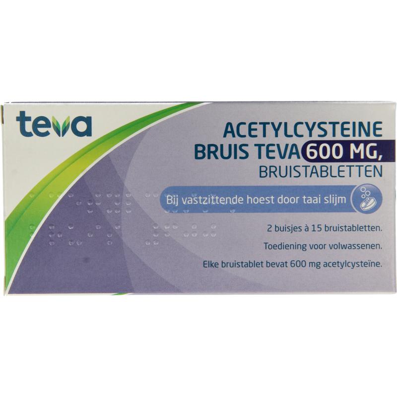Acetylcysteine Teva Bruistablet 600mg