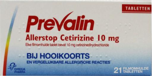 Prevalin Allerstop Cetirizine Tablet Filmomh 10mg